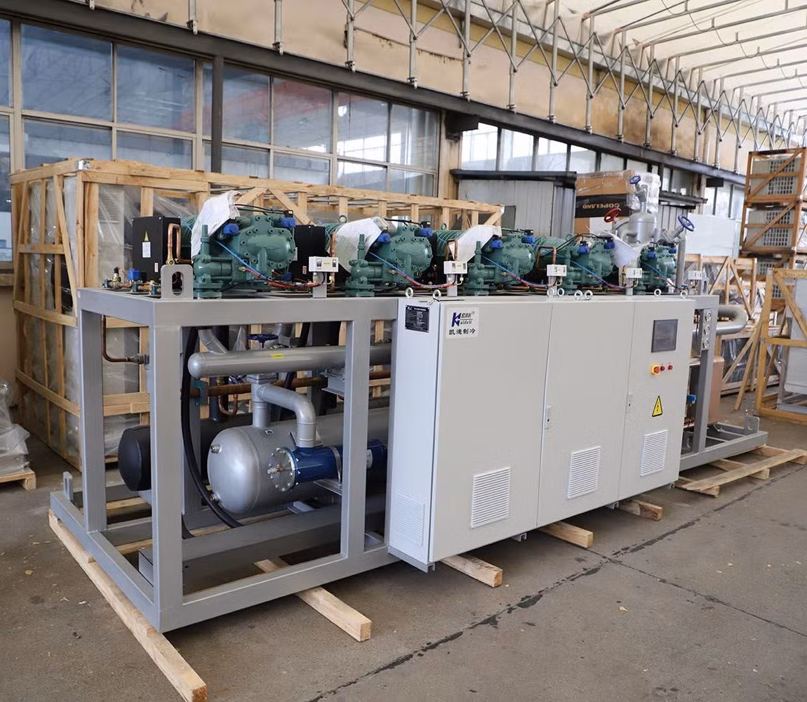 KCS Air-Cooled Semi-Hermetic Screw Condensing Unit for Medium-Temperature Cold Rooms