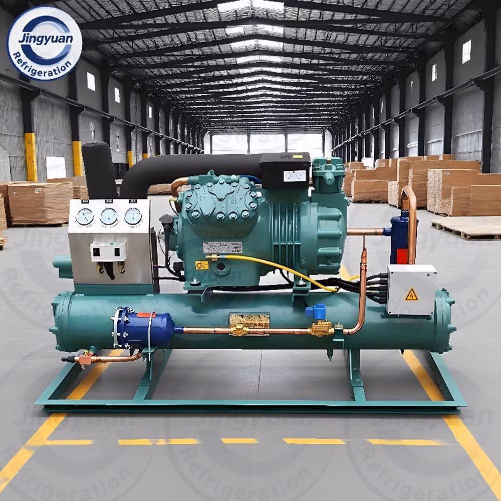 Customized Water-Cooled Semi-Hermetic Piston Refrigeration Condensing Unit