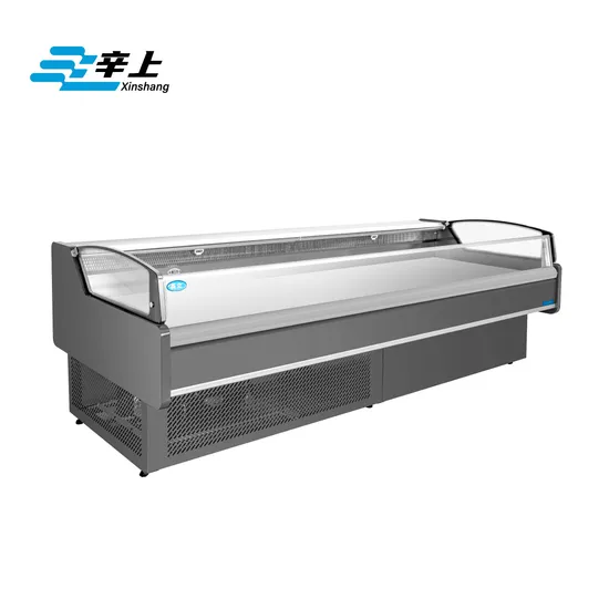 Supermarket Commercial Fresh Meat Display Freezer, Single-Temperature Open-Type Water-Cooled Refrige